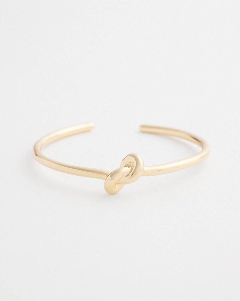 Gold Tone Knot Cuff Bracelet   Chico's - Gold - Women Product Image