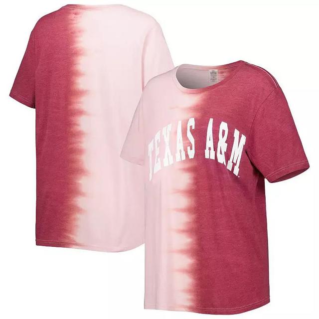 Womens Gameday Couture Maroon Texas A&M Aggies Find Your Groove Split-Dye T-Shirt Product Image