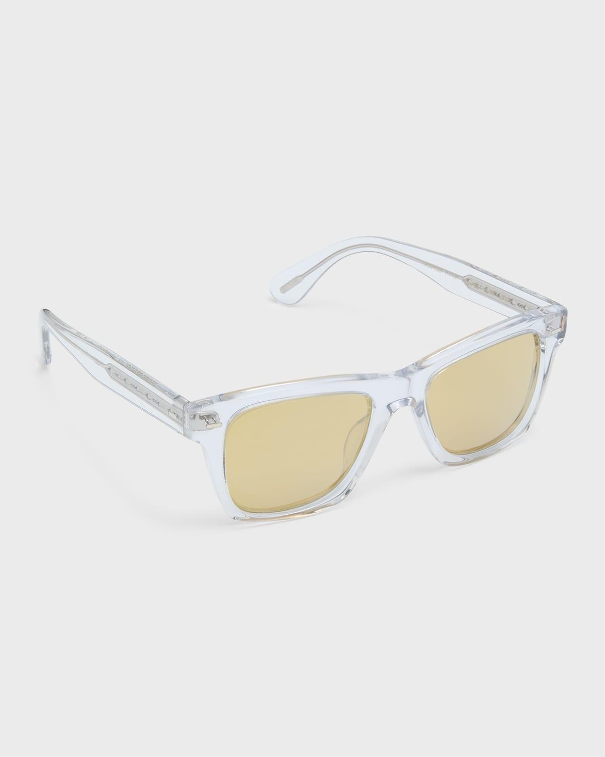 Mens Oliver Sun Acetate Square Sunglasses Product Image