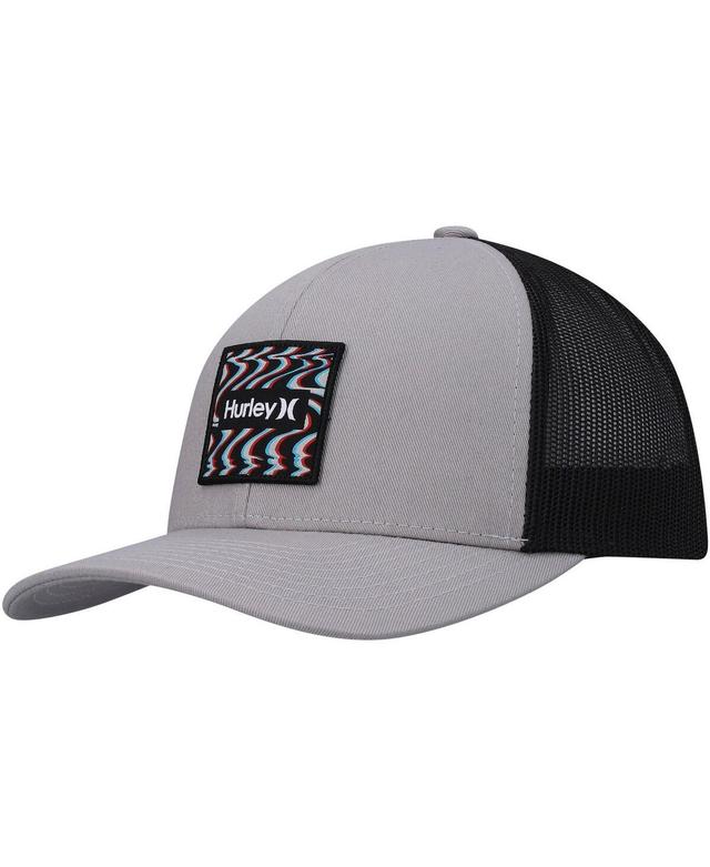 Mens Hurley Gray Seacliff Trucker Snapback Hat Product Image