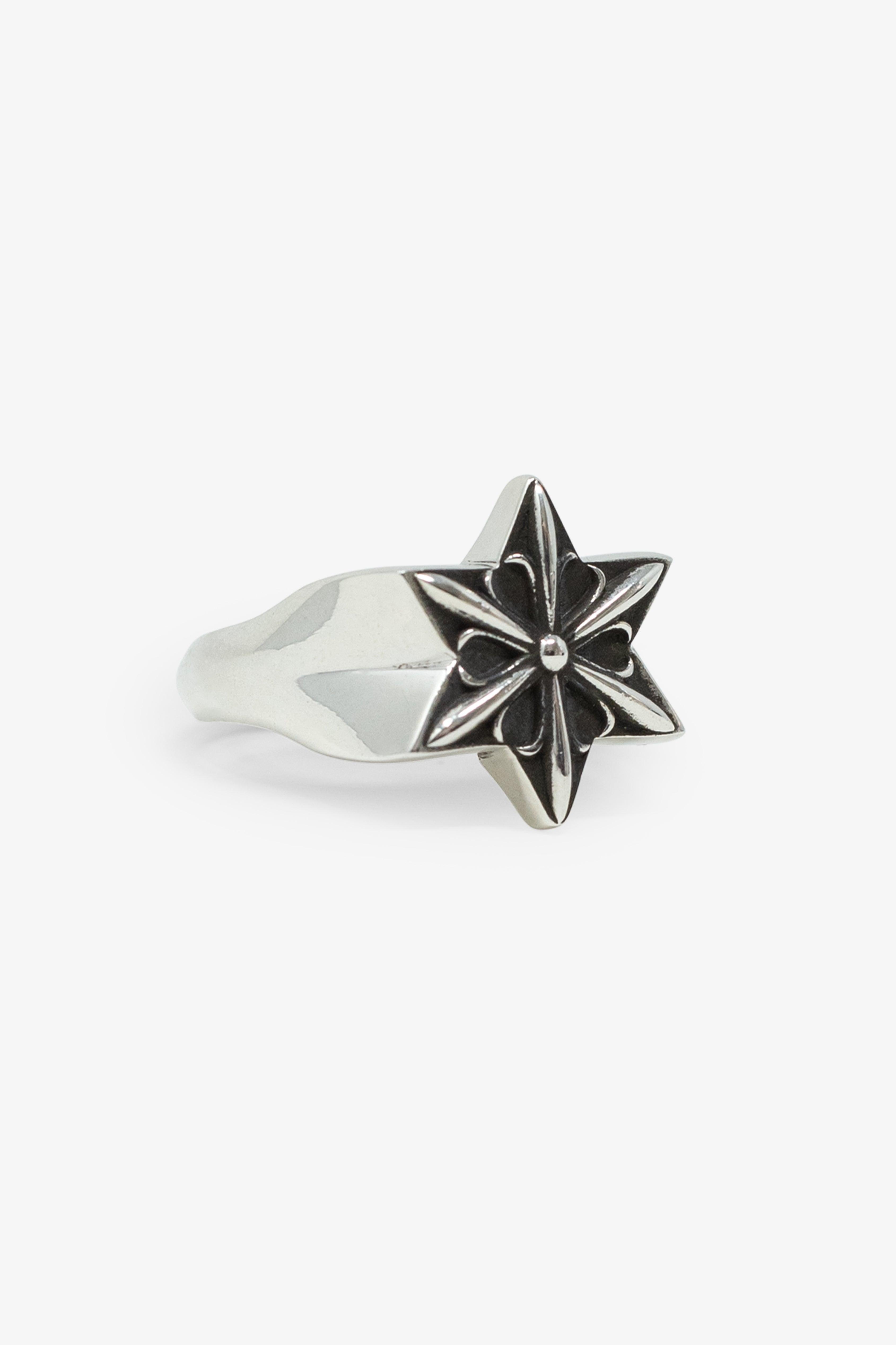 Gothic Star Sterling Silver Ring - SIlver Product Image