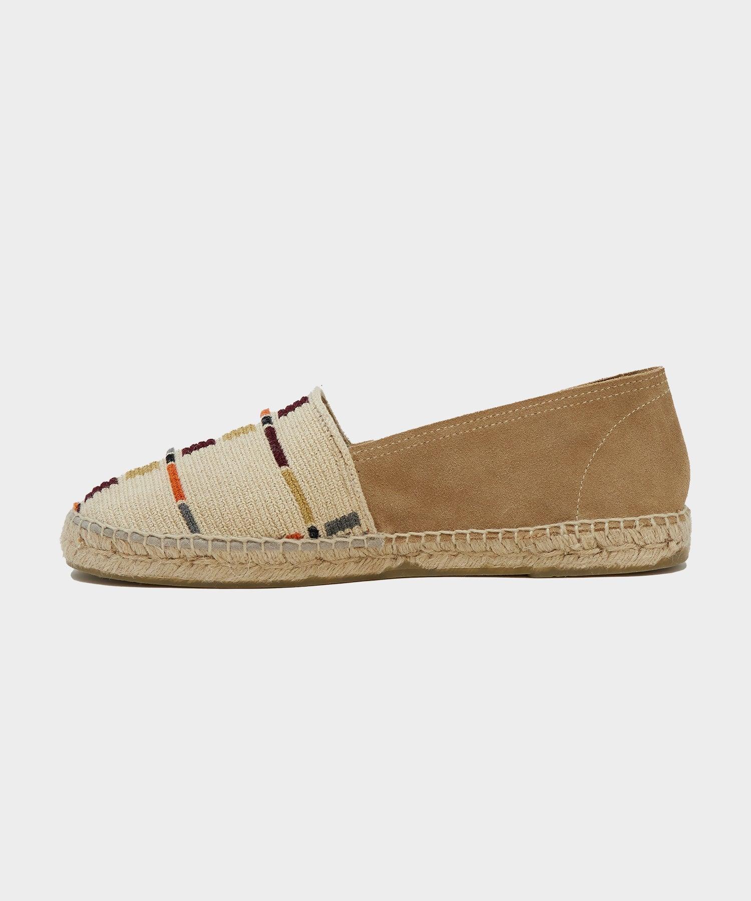 Guanábana Espadrilles In Beige Grid Product Image