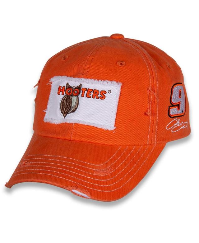 Hendrick Motorsports Team Collection Mens Orange Chase Elliott Hooters Vintage-like Patch Adjustable Hat Product Image