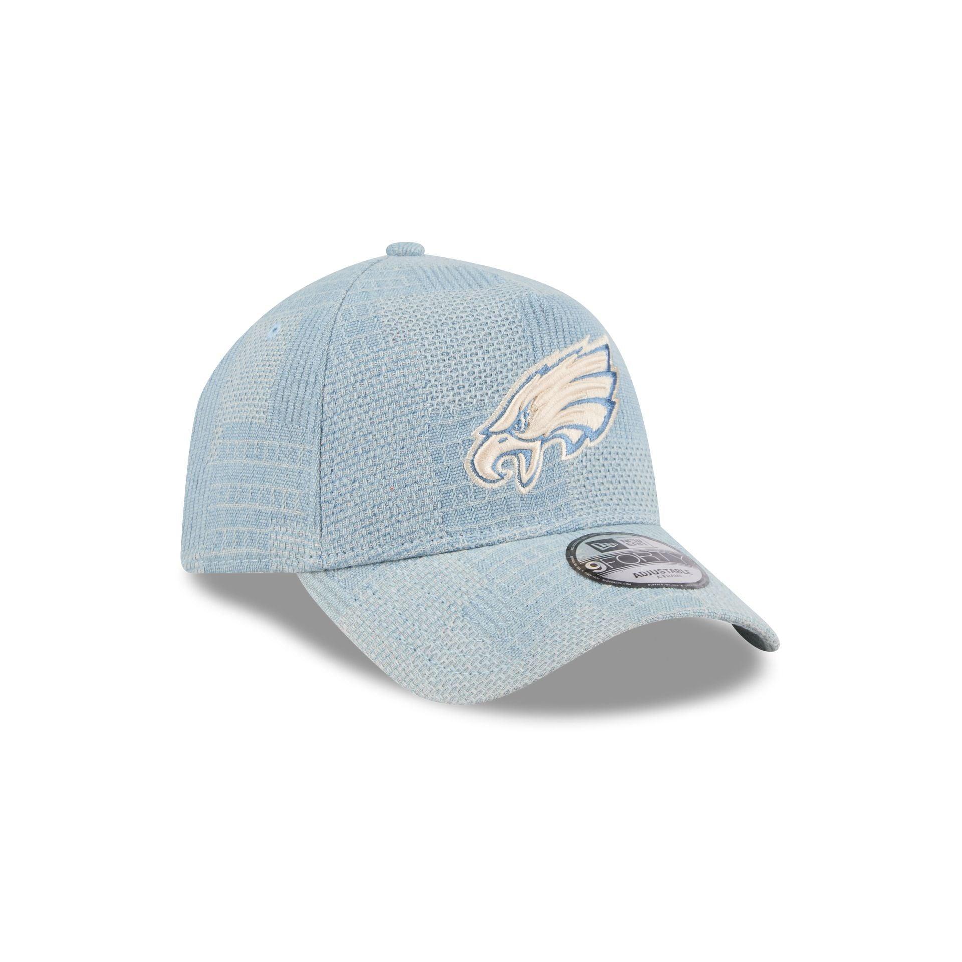 Philadelphia Eagles Logo Essentials Denim 9FORTY A-Frame Snapback Hat Male Product Image