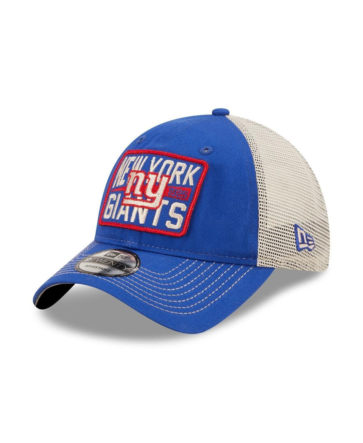 Mens New Era Royal New York Giants Devoted Trucker 9Twenty Snapback Hat - Royal Product Image