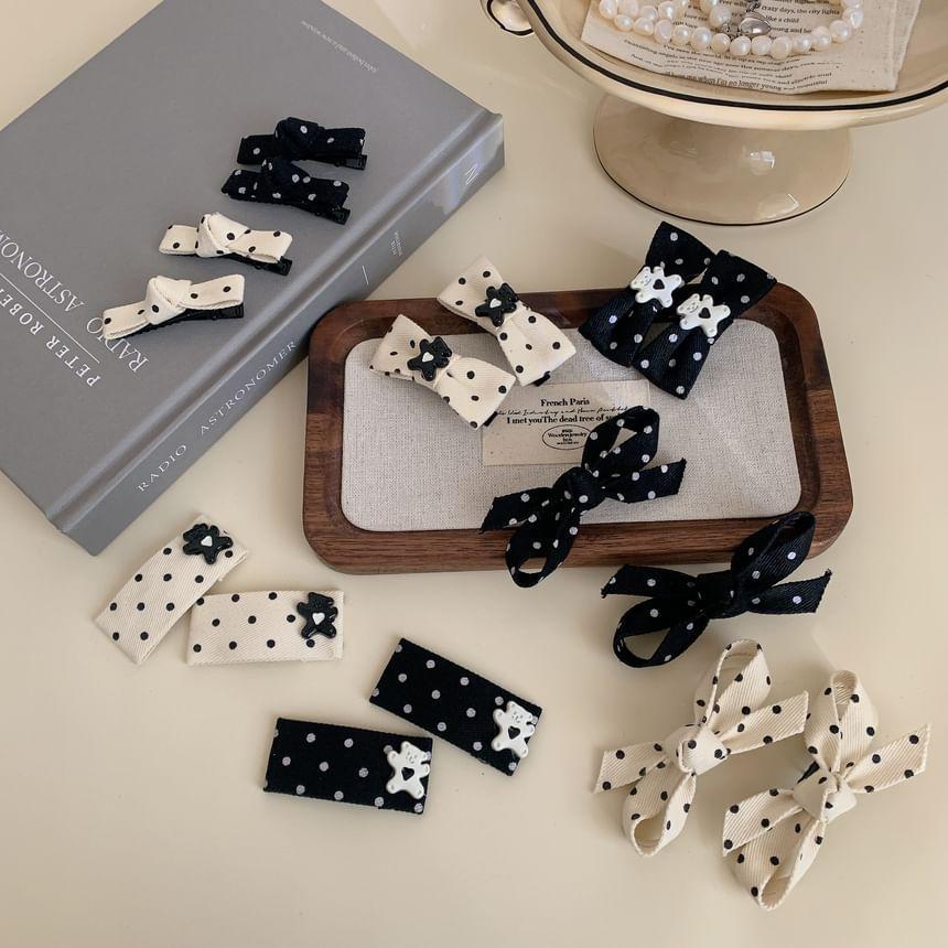 Set of 2: Dotted Hair Clip Product Image