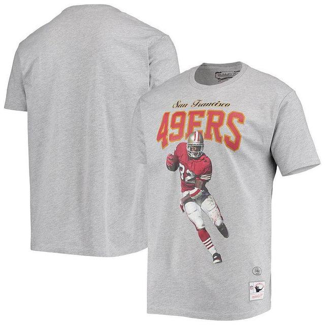 Mens Mitchell & Ness Ricky Watters San Francisco 49ers Gray Player Graphics T-Shirt Product Image