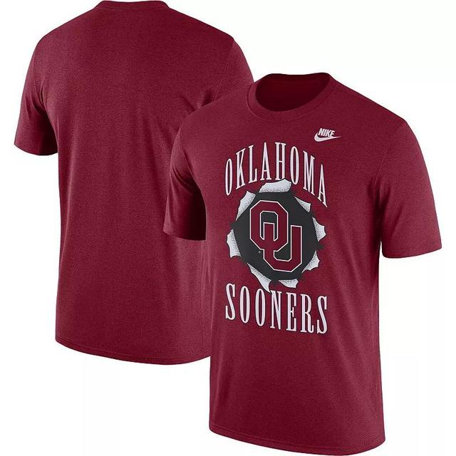 Mens Nike Crimson Oklahoma Sooners Campus Back to School T-Shirt Product Image