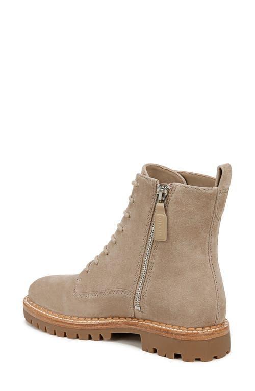 Cabria Lug Water Resistant Lace-up Boot In Dark Clay Beige Suede Product Image