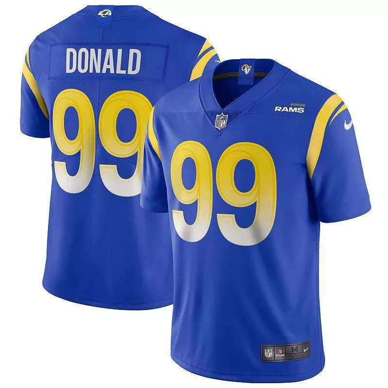 Mens Nike Aaron Donald Royal Los Angeles Rams Vapor Limited Jersey Product Image