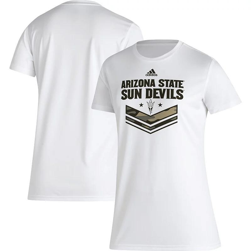 Womens adidas Arizona State Sun Devils Military Appreciation AEROREADY T-Shirt Product Image