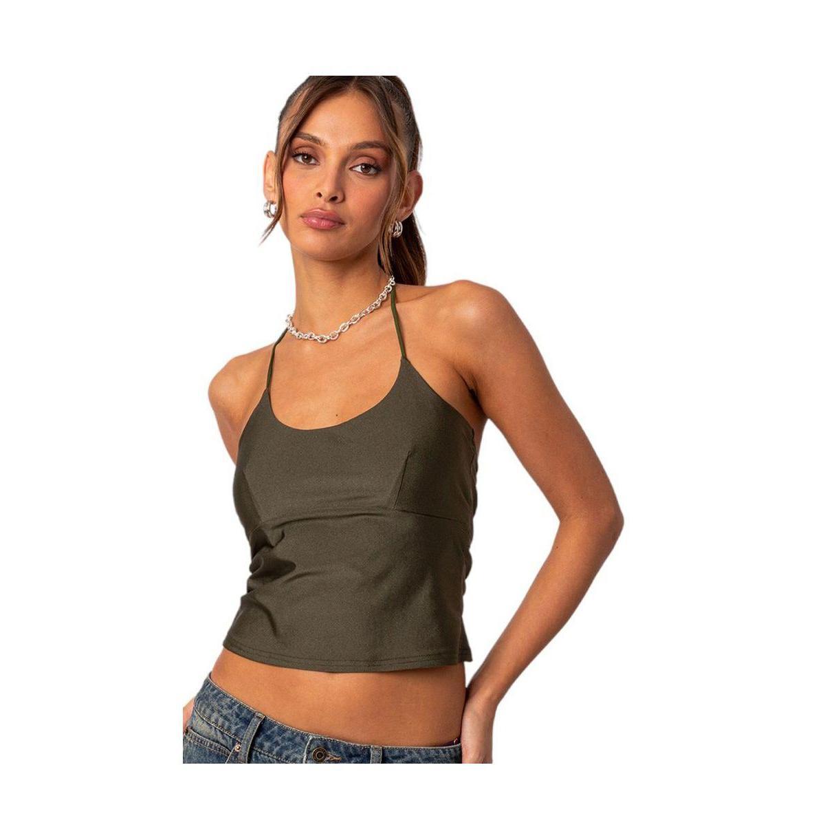 EDIKTED Sara Crop Halter Top Product Image