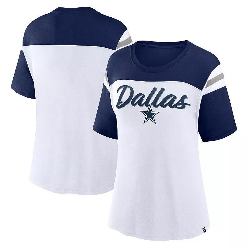 Womens Fanatics /Navy Dallas Cowboys Cheer Chant Fashion T-Shirt Product Image