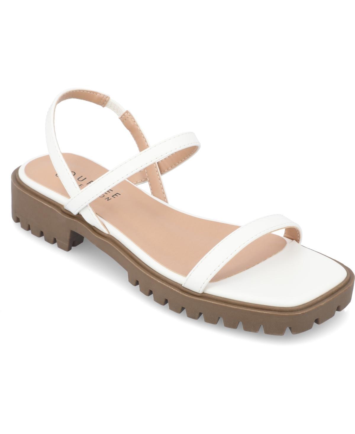 Journee Collection Womens Nylah Lug Platform Sandals Product Image