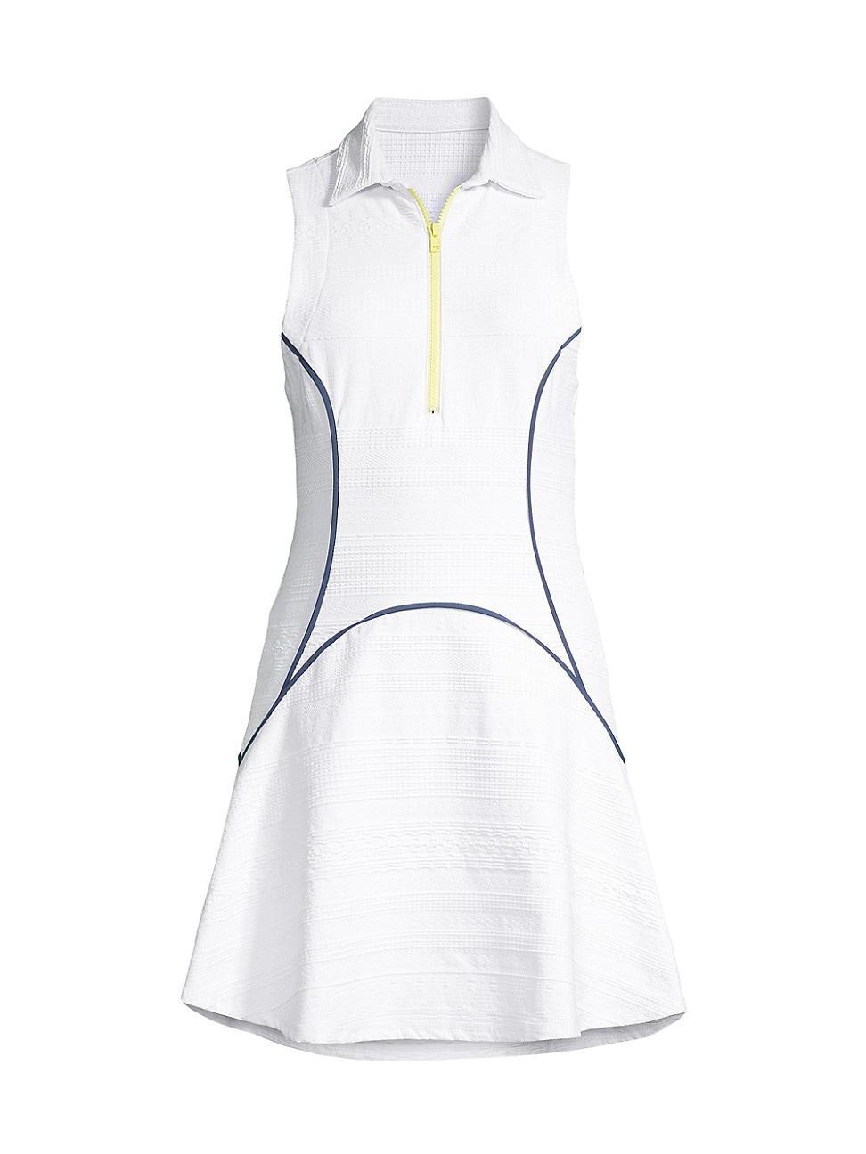 Womens Golf & Tennis Zip-Front A-Line Dress Product Image