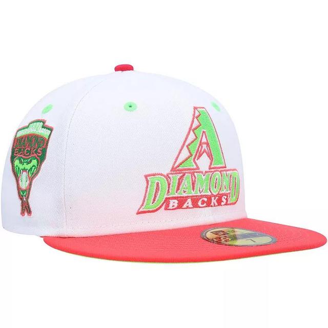 Mens New Era /Coral Arizona Diamondbacks 1998 Inaugural Season Strawberry Lolli 59FIFTY Fitted Hat Product Image