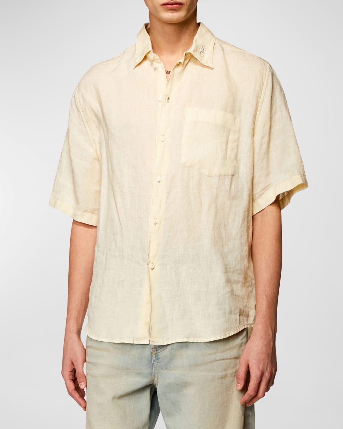 Mens Linen Sport Shirt Product Image