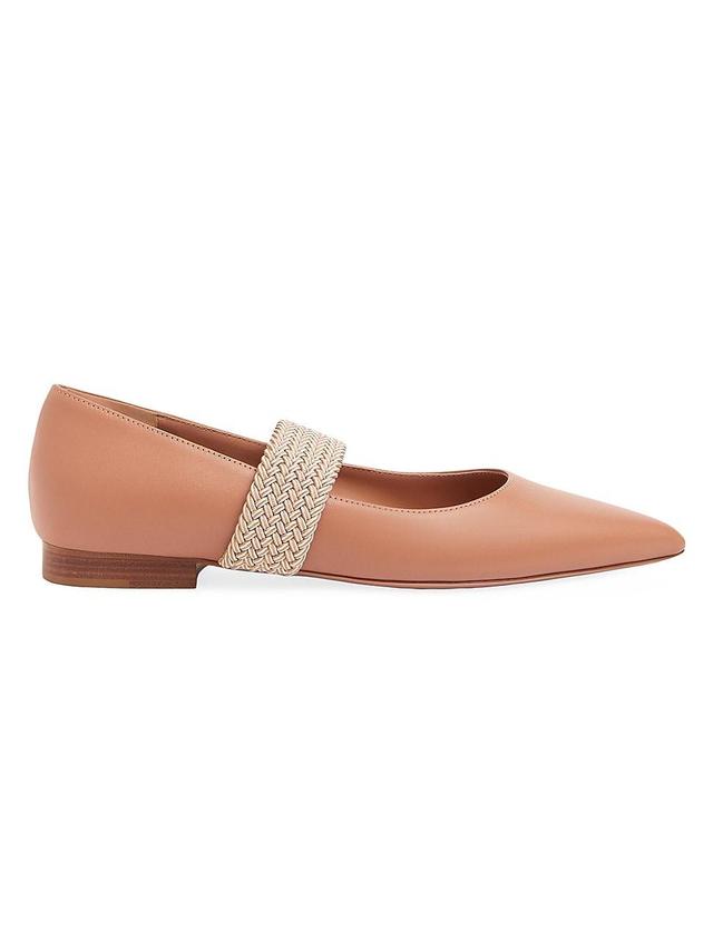 Womens Melanie Leather Flat Pumps Product Image