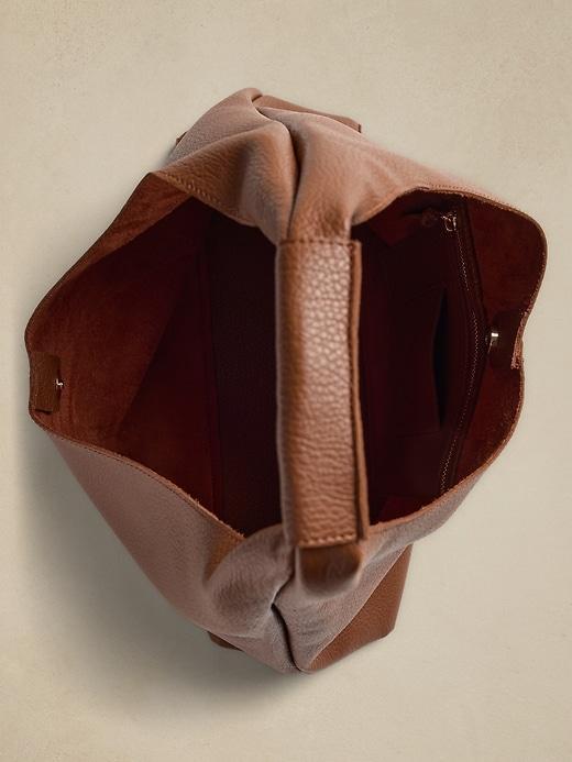 Vegan Leather Slouchy Tote Product Image