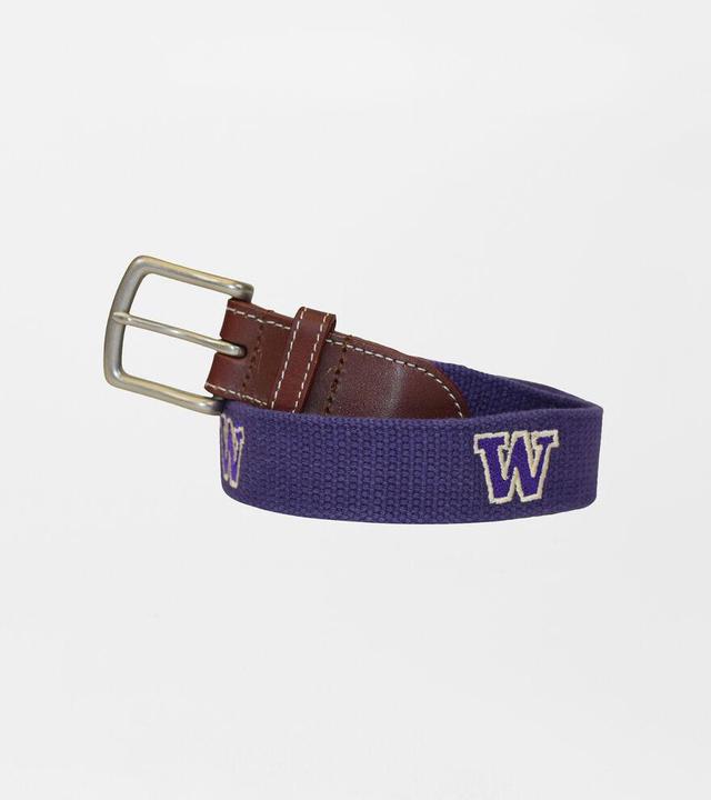 Peter Millar Mens Washington Belt | Color: Purple | Size: 34 | UW Product Image