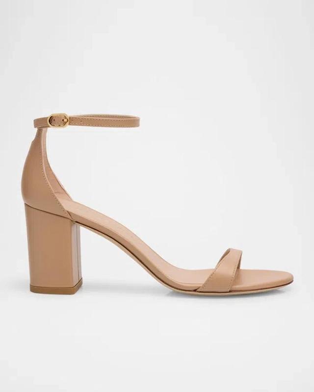 STUART WEITZMAN Nudistarc 75mm Block Sandals In Adobe Product Image