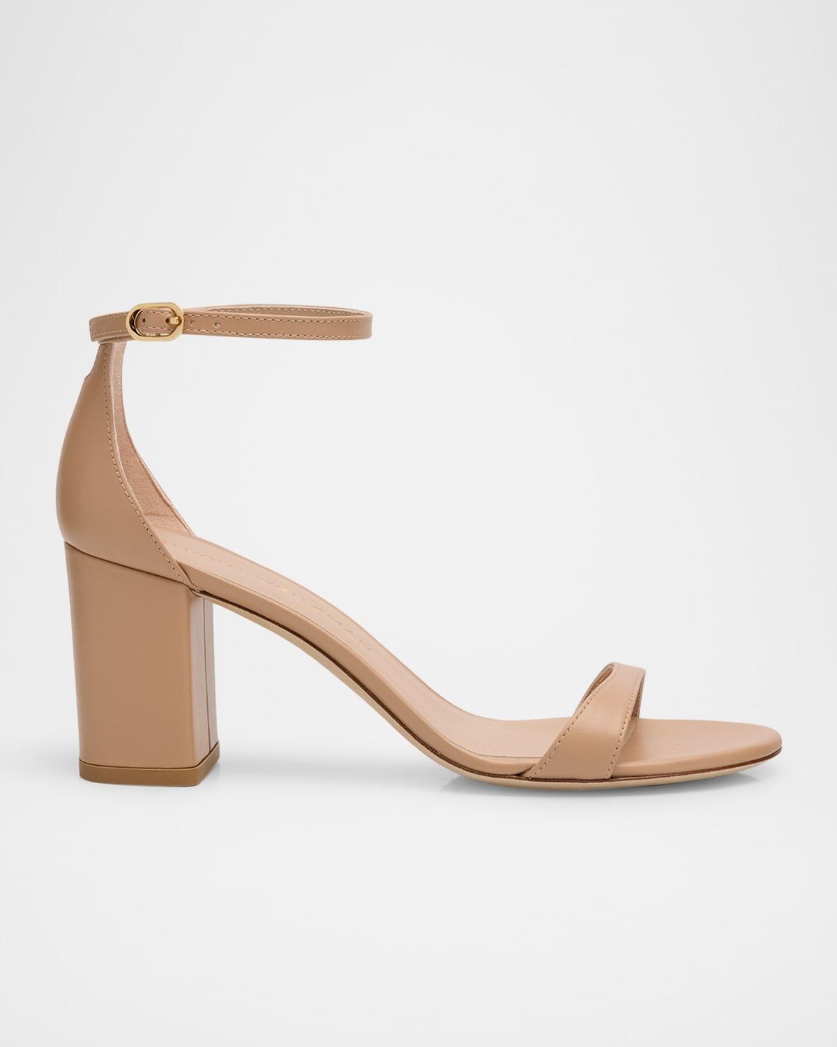 STUART WEITZMAN Nudistarc 75mm Block Sandals In Adobe Product Image