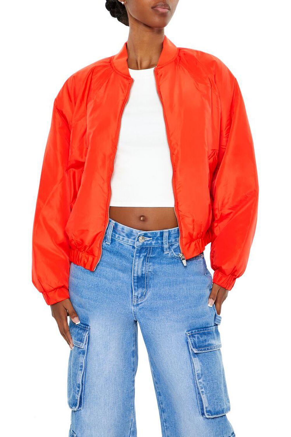 Zip-Up Bomber Jacket | Forever 21 Product Image