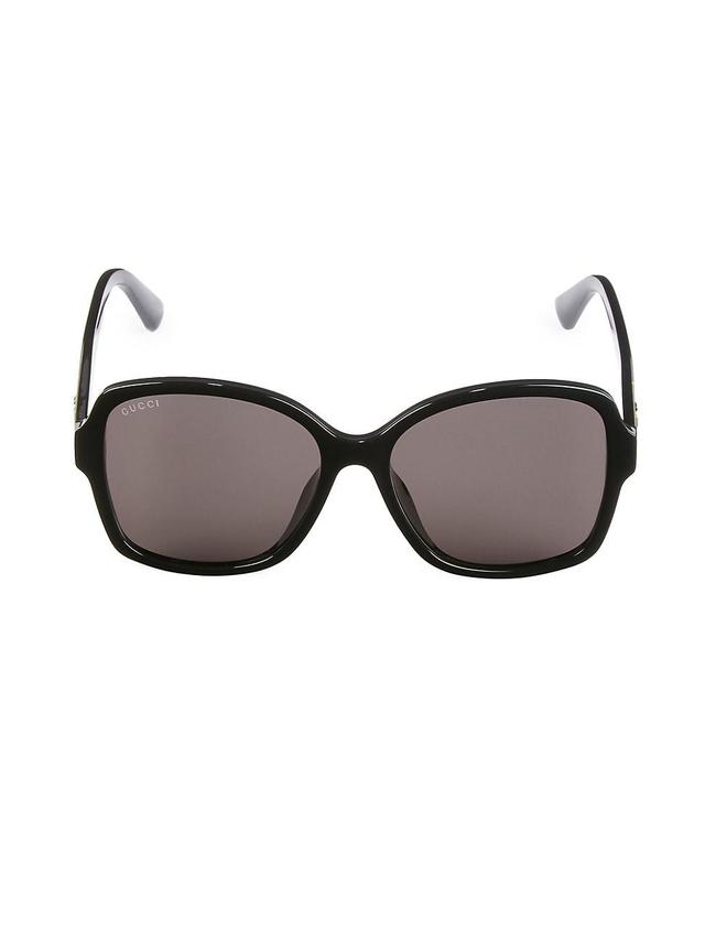 Womens 57MM Rectangular Sunglasses Product Image