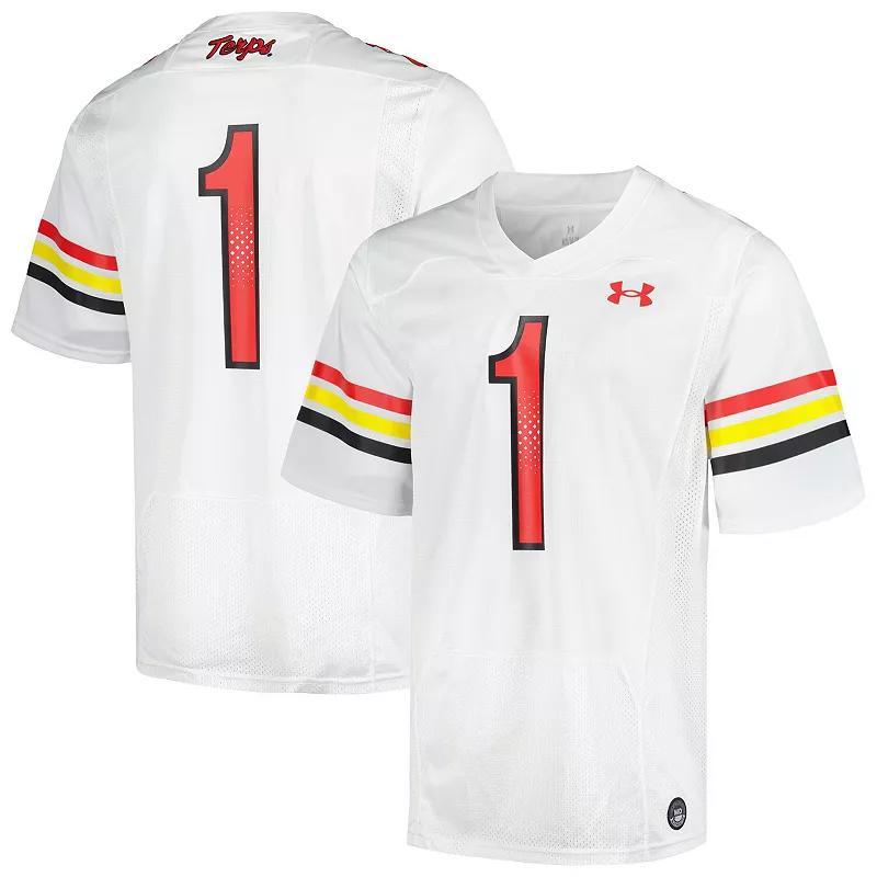 Mens Under Armour #1 Maryland Terrapins Replica Football Jersey Product Image