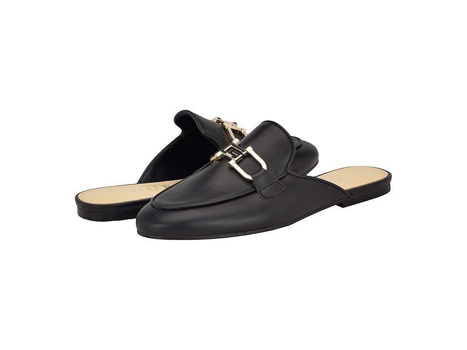 Guess Womens Bommiya Slip On Logo Hardware Mule Loafers Product Image