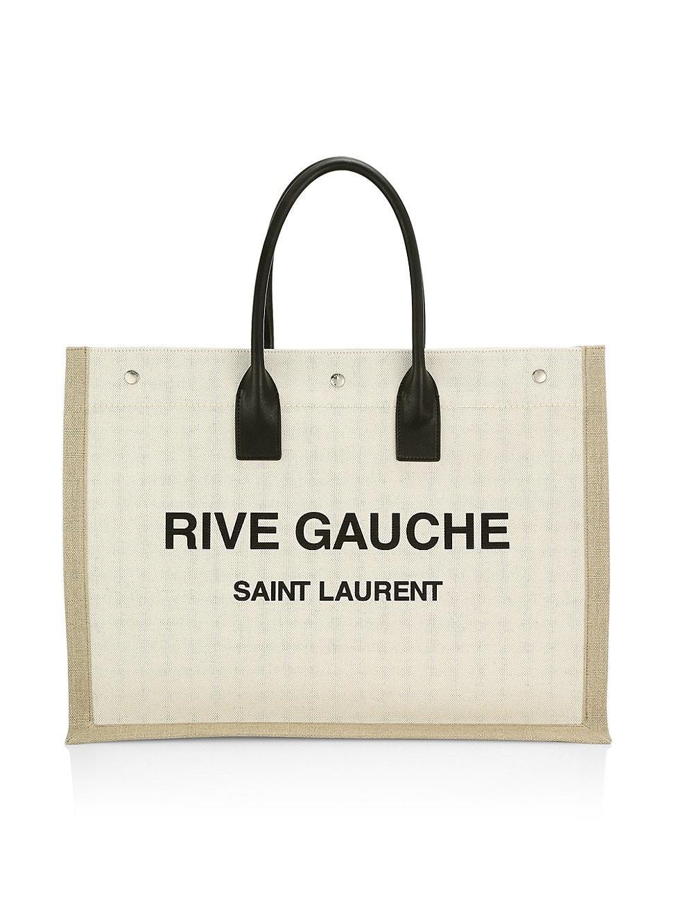 Womens Rive Gauche Tote in Canvas Product Image