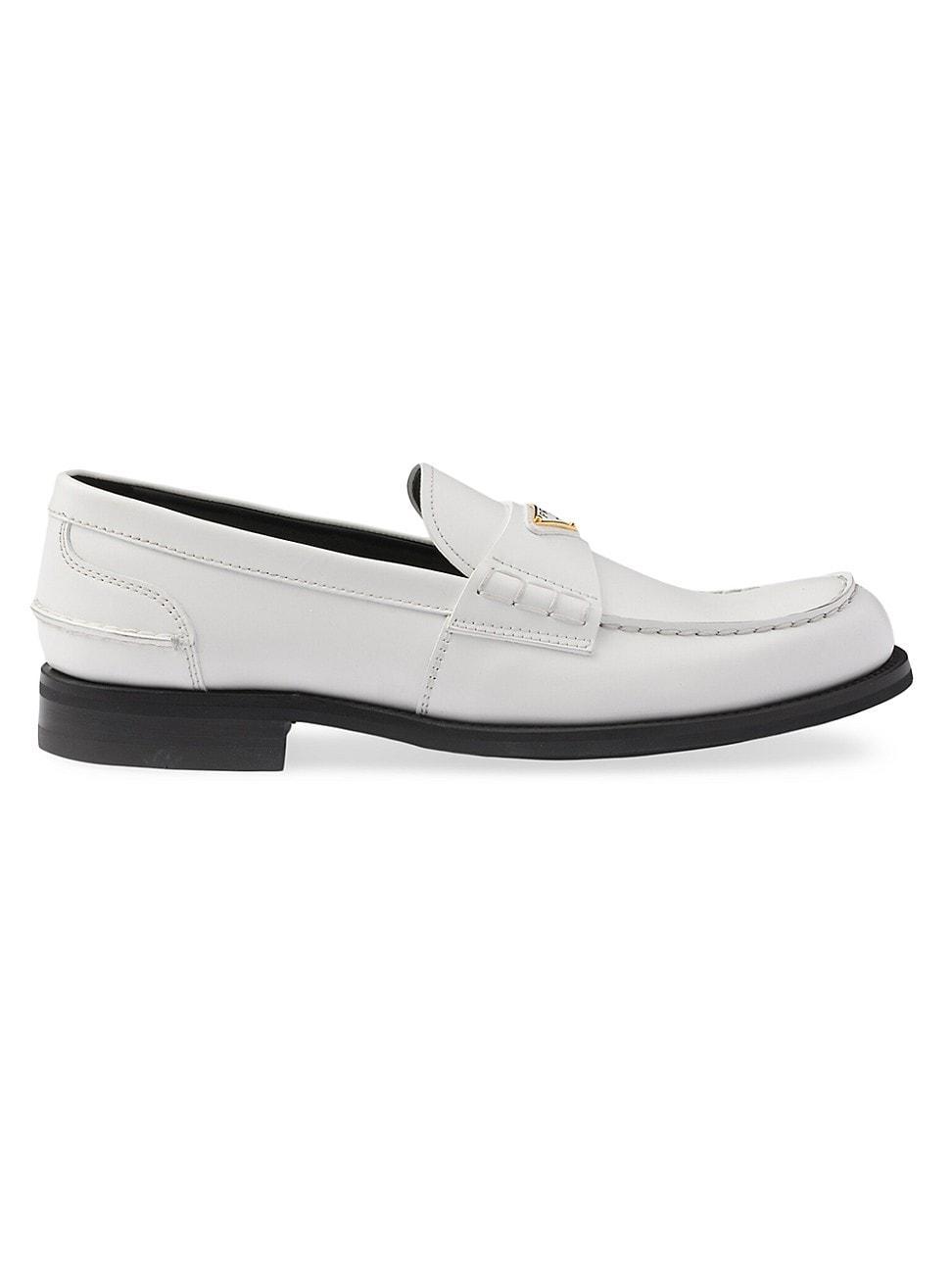 Mens Brushed Leather Loafers Product Image