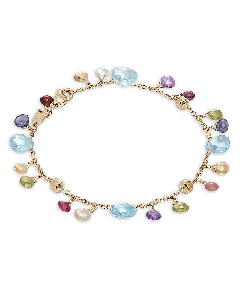 Womens Paradise 18K Yellow Gold & Multi-Stone Charm Bracelet Product Image