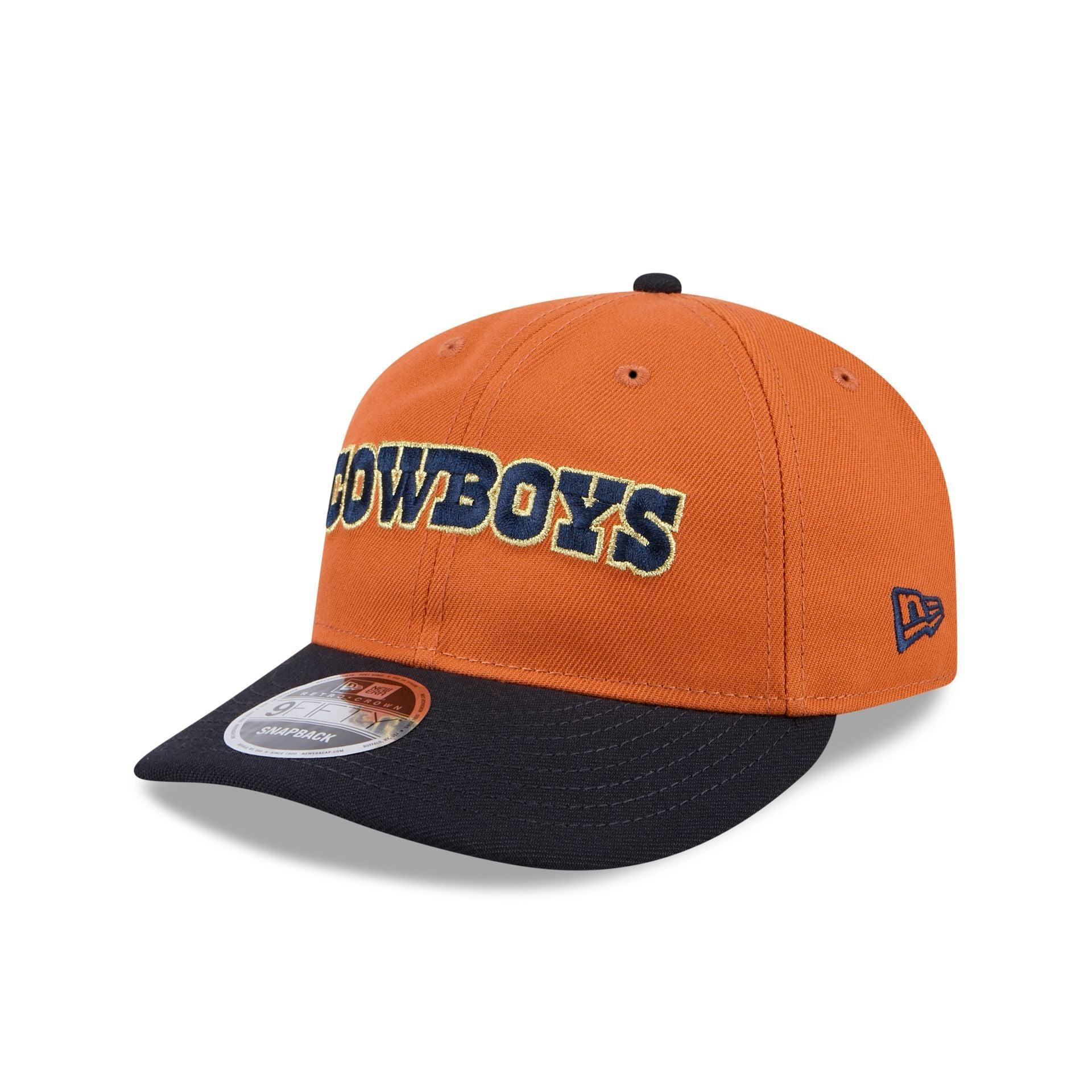 Dallas Cowboys Gold Wood Retro Crown 9FIFTY Snapback Hat Male Product Image