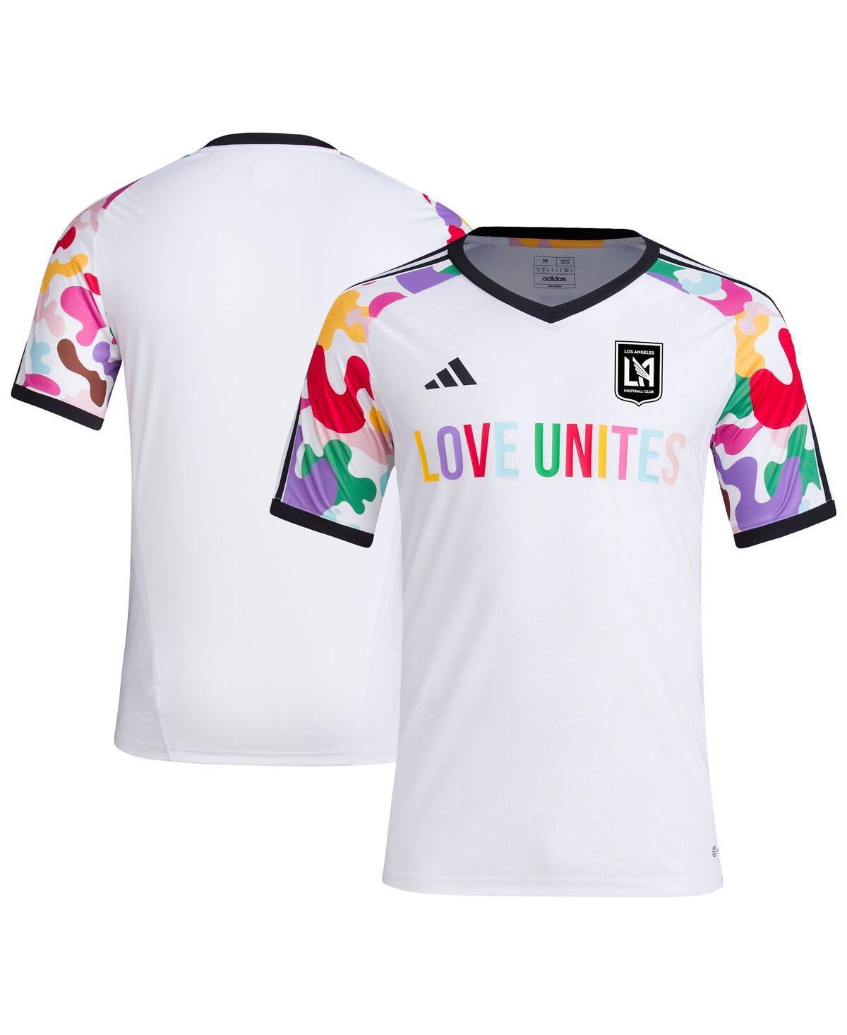 Mens adidas White Lafc 2023 Pride Pre-Match Top - White Product Image