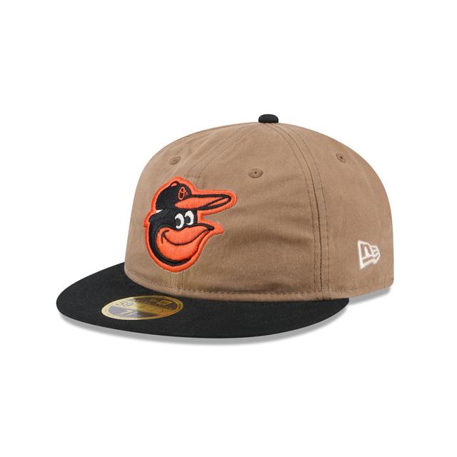 Baltimore Orioles Wax Canvas Retro Crown 59FIFTY Fitted Hat Male Product Image