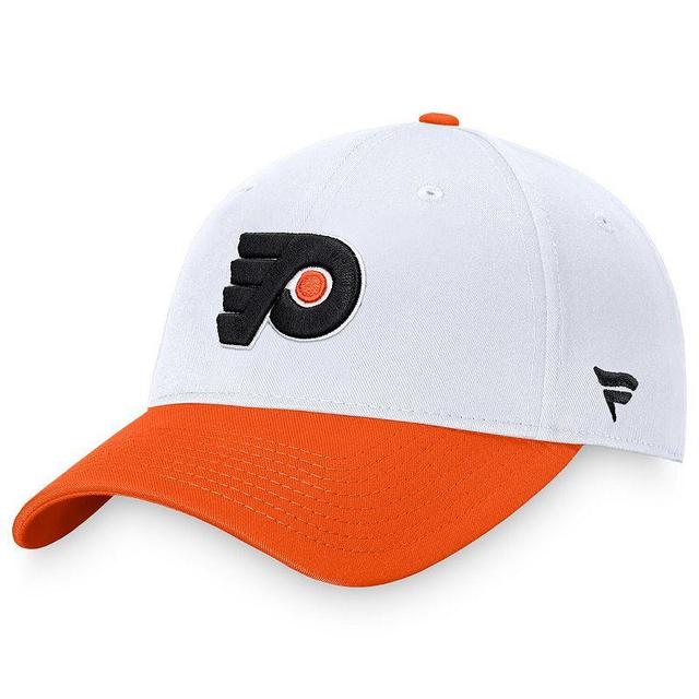 Mens Fanatics Branded White/Orange Philadelphia Flyers 2024 NHL Stadium Series Structured Adjustable Hat Product Image