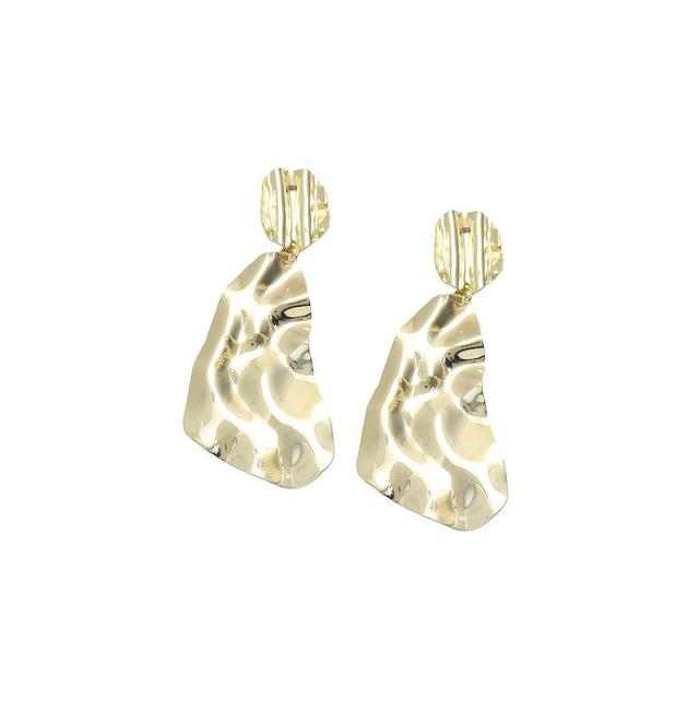 Sohi Womens Dented Drop Earrings Product Image