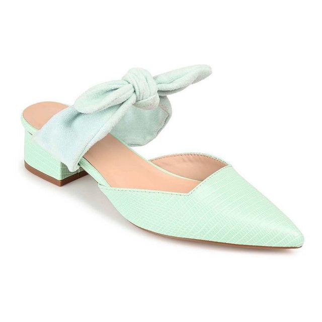 Journee Collection Melora Womens Heeled Mules Green Product Image