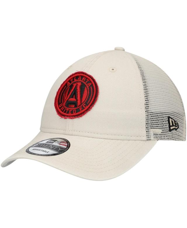 Mens New Era Tan Atlanta United FC Game Day 9TWENTY Adjustable Trucker Hat Product Image