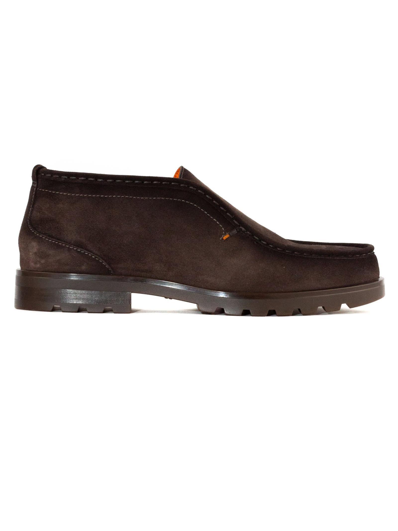 SANTONI Loafers  Men Color Brown In Braun Product Image