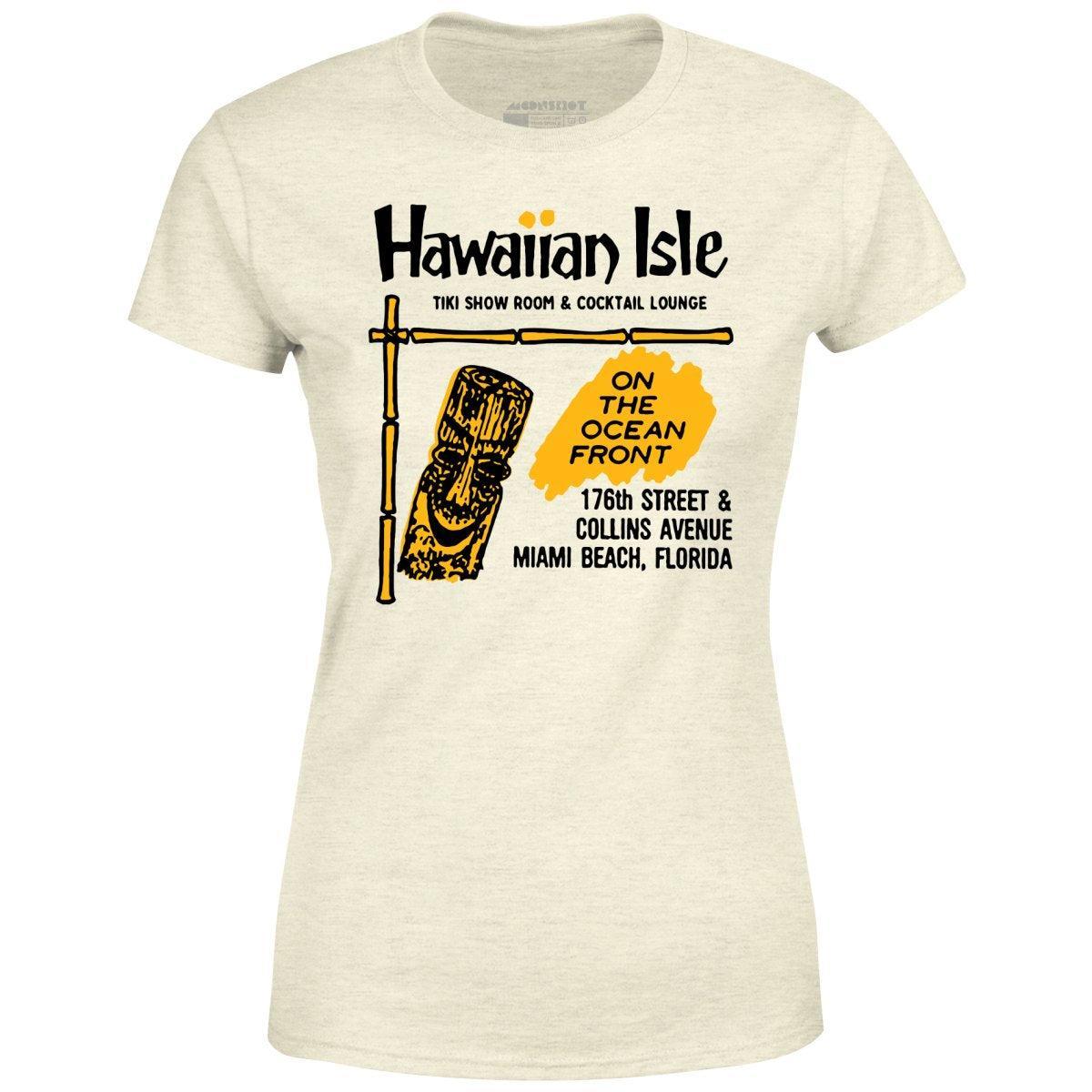 Hawaiian Isle - Miami Beach, FL - Vintage Tiki Bar - Women's T-Shirt Female Product Image