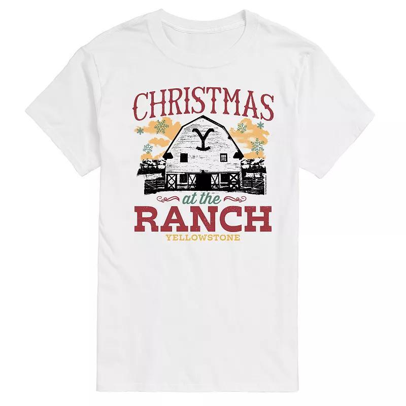 Mens Yellowstone Christmas At The Ranch Graphic Tee Product Image