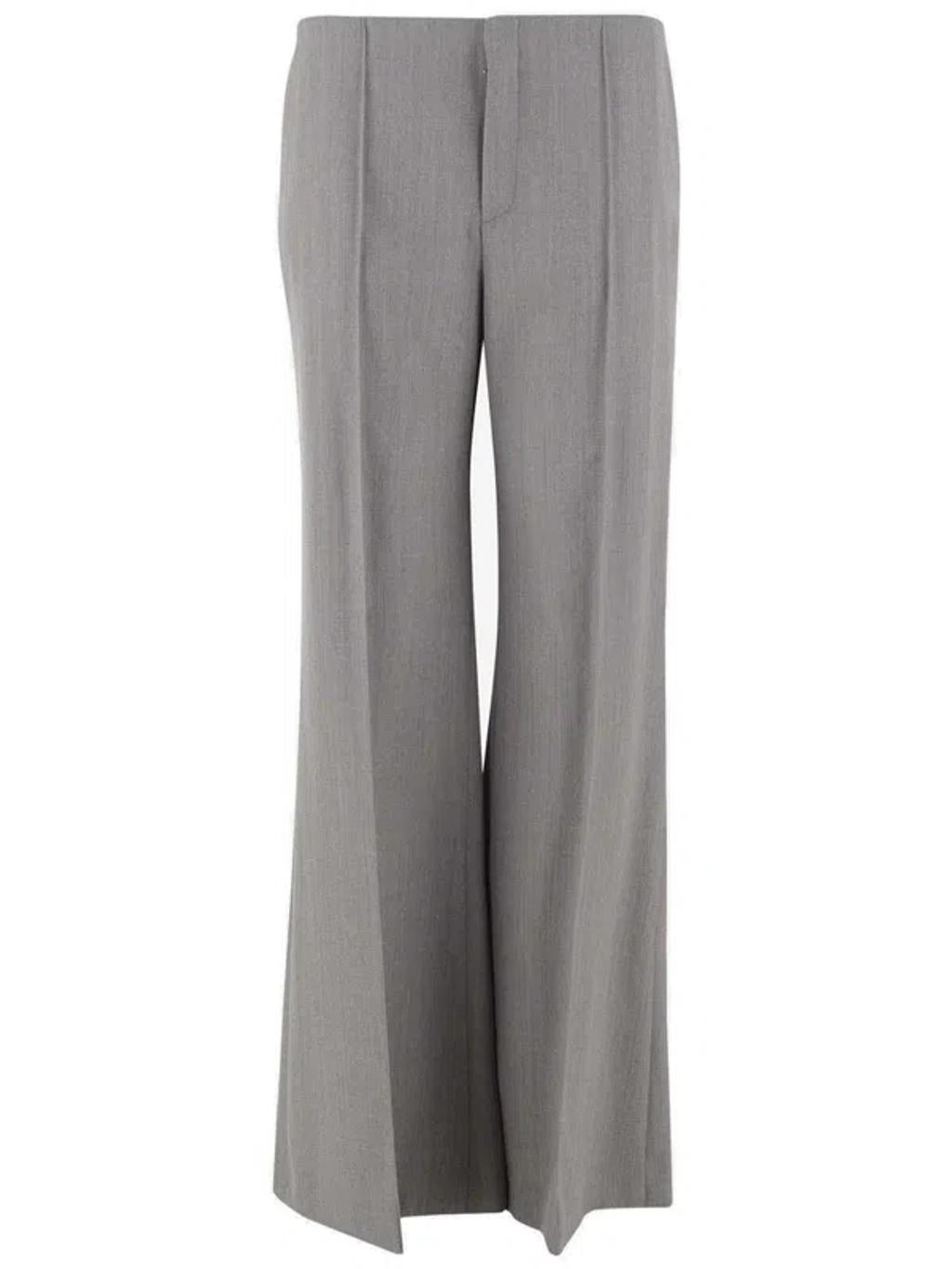 Grey Wool Flare Pants product image