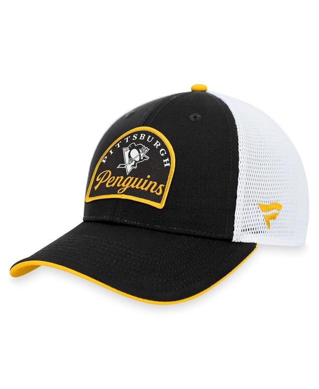 Mens Fanatics Black Pittsburgh Penguins Fundamental Adjustable Hat - Black Product Image