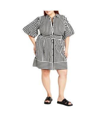 Plus Size Stripe May Dress Product Image