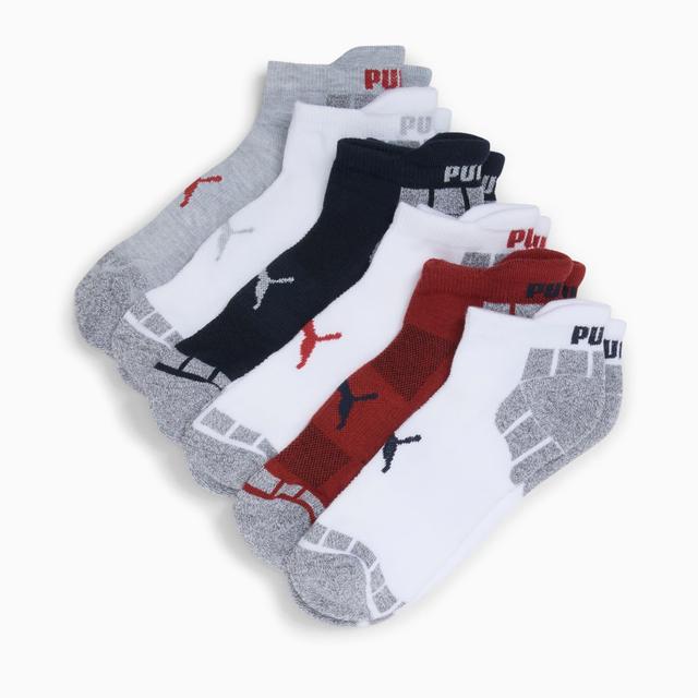 PUMA Men's Half Terry Low-Cut Socks (6 Pairs) in Dark Blue Product Image