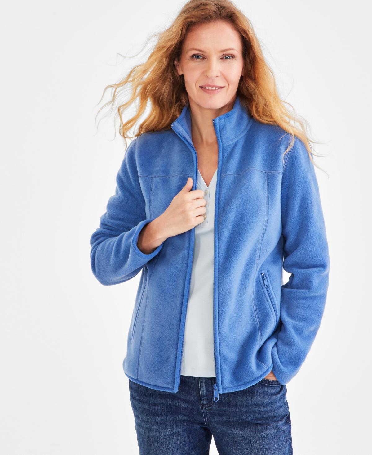 Style & Co Womens Polar Fleece Mock-Neck Jacket, Created for Macys Product Image