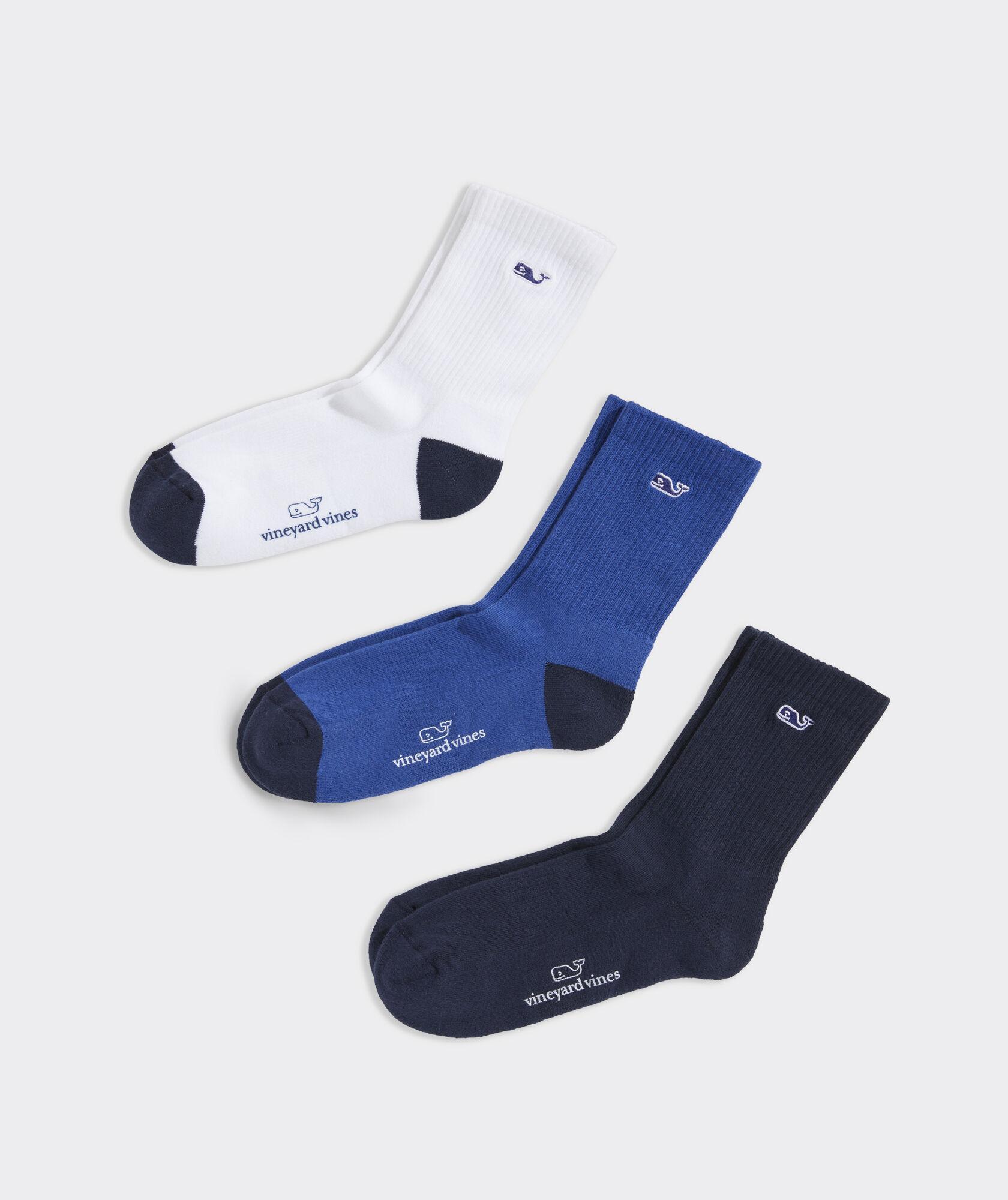 Classic Whale Athletic 3-Pack Socks Product Image