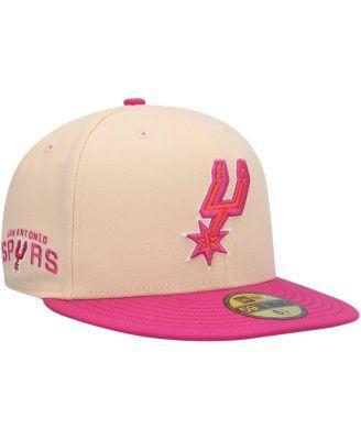 Mens New Era Orange San Antonio Spurs Passion Mango 59FIFTY Fitted Hat - Orange Product Image